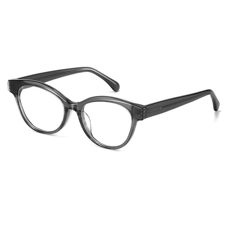 2038 Vintage Black Cat-Eye Acetate Optical Frames - Retro PrescriptionGlasses - Image 4